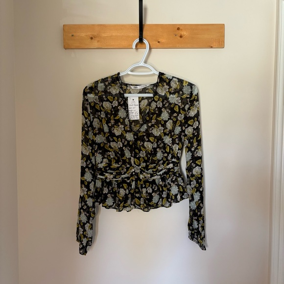 💙17 Zara Floral Blouse - Picture 9 of 10